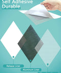Layers of 15-Piece Drywall Repair Kit With Self Adhesive Fiberglass Mesh Patches In 2, 4, 6, 8 Inch Sizes, Aluminum Plate Patches