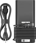 130W USB C Laptop Charger With USB Power Delivery Fast Charge For Beefy Performance Laptops, Compatible With Precision Latitude And XPS Series Ultrabooks And Workstations. Black USB-C charger and cable