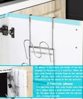 Kick Stale Clutter Out With This Heavy Duty Cabinet Pot Lid Organizer Door Mounted 304 Stainless Steel Cover Rack Adjustable Height Pan Holder For Real Easy Closet Organization Game Changer showing installation height details.