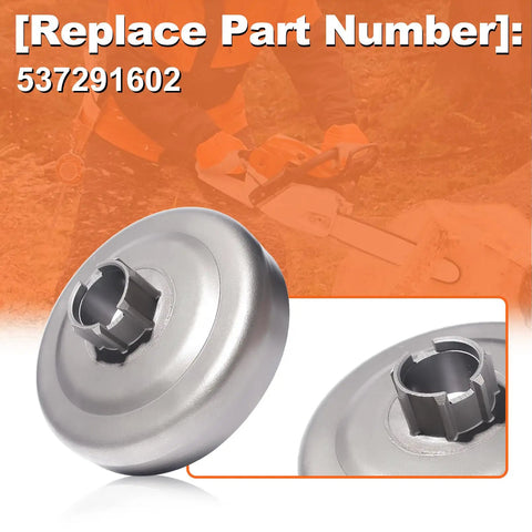 Three Eighths Inch Pitch Drop-In Clutch Drum Rim Sprocket Bearing Kit For Husqvarna 455 455 Rancher 460 460 Rancher 461 Chainsaws Replacement Parts 537291602 Includes Clutch Assembly Needle Bearing And Oil Pressure Lines shown with part number 537291602