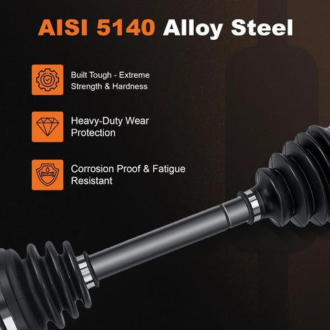 Beefy Drop-In Front Driver CV Axle Shaft Replacement For Nissan Rogue 2008-2015 Altima 2007-2013 Sentra 2007-2012 in AISI 5140 steel