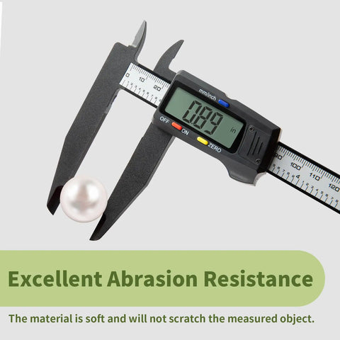 Digital Caliper 0 To 8 Inches Measuring Tool With Auto Off Interchangeable Inches And Millimeters 0.01 Inch Resolution Lightweight Plastic