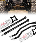Rear Radius Arm For RZR XP 1000 And 4 XP 1000 2014-2023 And XP Turbo 16-21 High Clearance Boxed Rear Radius Rods With Adjustable Heim Joints DOM Steel Tubing installed under a UTV
