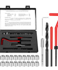 Stainless Steel M7x1 Thread Repair Kit With Twisted Drill And Insertion Tool Twenty Five Piece Set Of Threaded Inserts For Stripped Holes And Damaged Threads DIY Pro Grade Wrench Style Repair