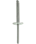Gutsy Large Flange Pop Rivets 3/16 X 1 Inch 25 Pack Heavy Duty Premium stainless steel blind fastener with large flange.