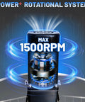 Close-up of 1500 RPM motor for Electric Honey Extractor For 4 And 12 Frame Sets With Protective Cover And 2nd Gen Intelligent Control