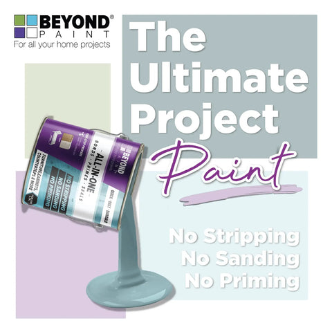 All In One Refinishing Paint For Furniture And Cabinets And More, No Stripping Sanding Or Priming Needed, Off White Gallon