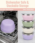 Hella Solid 32 Oz Double Wall Vacuum Insulated Stainless Steel Bowl With Tight Seal Silicone Lid Keeps Your Chow Ice Cold For Up To Twelve Hours All Day Long, dishwasher safe, stackable design, colorful lids.