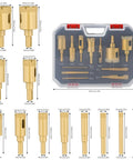 12 Piece Diamond Drill Bit Hole Saw Kit for Ceramic Glass and Tile Cutting with premium diamond particles in carrying case