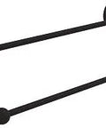 Astor Place 30 Inch Double Towel Bar in Oil Rubbed Bronze, solid brass build with concealed mounting, two bar design
