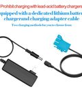 Charger and conversion cable for 12V 20Ah Li-Ion Battery Pack For Peg Perego John Deere Ride-On Toys Gator And Tractor