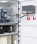 Interior view of Industrial Pulse Dust Collector With PTFE Filter for 0.3 Micron Dust and 99.8 Percent Efficiency, showing motor and controls.