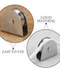 Heavy Duty V Groove Pulley Wheel 304 Stainless Steel Flagpole Riser Kit Silent Glide System displaying easy-to-use design.