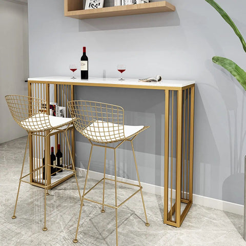 Rock Solid Heavy Duty Steel Table Legs For Dining Desk And Coffee Table Built Damn Tough With Adjustable Feet on a modern bar table.