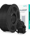Matte Black PLA Filament 1.75mm 1kg Spool For 3D Printing Dimensional Accuracy with packaging and small model