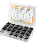 1220 Pcs Screw Nut Washer Kit In Carbon Steel M2 M3 M4 M5 With 8 12 16 20mm Screws Half Round Head Hex Socket Nuts Organizers