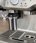 53.4mm Espresso Dosing Cup In 304 Stainless Steel With Grinder Trigger Button Fits 54mm Breville Portafilters Hands Free