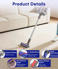 Anti Tangle Vacuum Attachments Head Replacement Parts For Cordless Vacuum Cleaners V7 V8 V10 V11 V15 And SV Series in use on carpet