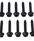Heavy Duty Clutch Cover Screw Bolts Set Of Ten Fits Polaris RZR And Ranger 570 900 1000 2013 Through 2020 Replaces Oem 7519330, black steel bolts