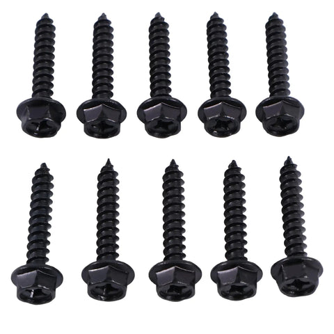 Heavy Duty Clutch Cover Screw Bolts Set Of Ten Fits Polaris RZR And Ranger 570 900 1000 2013 Through 2020 Replaces Oem 7519330, black steel bolts