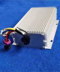Heavy Duty 96 To 24 Volt Isolated DC Converter 500 Watt Automotive Power Supply with aluminum casing and wiring.