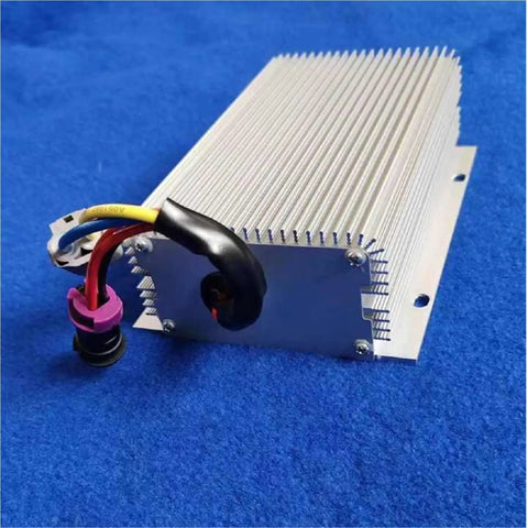 Heavy Duty 96 To 24 Volt Isolated DC Converter 500 Watt Automotive Power Supply with aluminum casing and wiring.