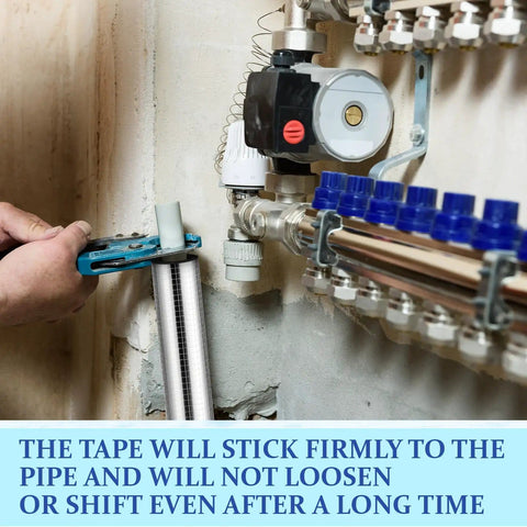30 Pack Pipe Insulation Foam Tubes Three Quarters Inch Self Adhesive Wrap installation on plumbing pipes