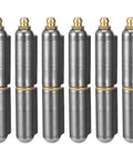 5 Pack Water Drop Gate Hinges For Metal Doors, Built-Tough Weld-On Steel Hinges With Copper Pad, Gray Finish, 0.51 x 0.63 x 3.15 in