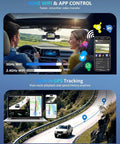 4K 360 Degree Dash Cam With Interior Driver Monitor 4 Channel Car Camera For Front Rear And All Sides WiFi GPS features