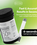 GlucoCard Expression Blood Glucose Test Strips No Coding, Tiny 0.8 Microliter Sample, 50 count pack with rapid readings
