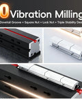 All Metal Mini Milling Machine Pro Grade Build 60W 20000 RPM 3 Axis DIY Vertical Mill parts and components close-up