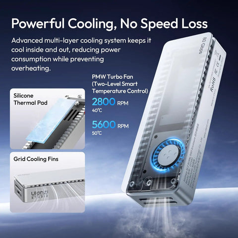 Heavy Hitting M2 Nvme Enclosure Delivering Legit 80Gbps Usb4 Speeds For Quick File Swaps showing cooling features and design.