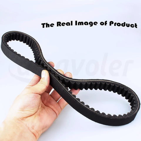 Hand holding Go Kart Drive Belt Rubber Black Aftermarket Replacement Fit For Comet 30 Series 203590 203590A 196cc Mini Bikes