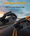 2 Pack Sun Visor Retainer Clips For Freightliner Cascadia 2009 Through 2020 And Freightliner M2 106 2008 Through 2020 2022 Replacement 18-36267-000 shown on road background