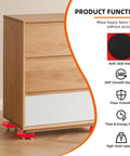 HQO LOVL Furniture Glider Kit with Four Carbon Steel Slides for Sofa Fridge Moving - Easy Lifter Tool Set under a wooden dresser, showcasing anti-skid mats.
