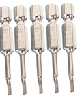 Top Rated 1 Set Triangle Screwdriver Bit Kit With Magnetic Precision Heads For Electric And Pneumatic Tools Perfect For AC Units, Computers, Dirt Bikes, And Chainsaws To Nail Any Tight Job Smoothly. 5-piece steel triangle bits