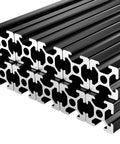 10 Pack 1220mm T Slot 2020 Aluminum Extrusion European Standard Anodized Linear Rail For 3D Printer Parts And CNC DIY Black 48 Inch Length, angled ends