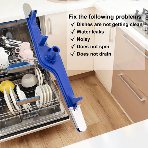 Dishwasher Lower Spray Arm With Heat Shield Food Grade PP Heavy Duty Easy Install Fits Frigidaire And Kenmore Dishwashers