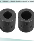 Pair of Flexible Coupling Shaft 20mm To 25mm Bore, 52mm Length, 44mm Outer Diameter, motor coupler joint for CNC machines