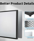 Creality 320x320mm steel honeycomb laser bed with aluminum panel and 12 raisers; black frame.