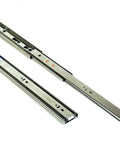 Soft Close 16 Inch Drawer Slides Set With Ball Bearing Full Extension Side Mount 100 Lb Capacity Zinc Plated Steel