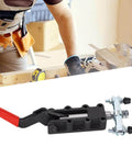 Heavy Duty Push Pull Toggle Clamp Built To Last With 50mm Stroke And 1200Kg Clamping Force Quick Release Welding Clamp For Fixtures Jigs And Assembly Double Headed High Carbon Steel Construction in workshop setting.