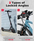 Rugged Motorcycle Cup Holder With Heavy Duty Metal Clamp For 0.6 To 1.5 Inch Range, 32 Oz Bottle Capacity on scooter handlebars
