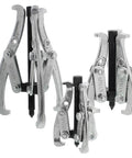 Beast Mode Heavy Duty 3 Jaw Gear Puller Set With Reversible Jaws For Pulley Bearing Flywheel Removal, Includes 3 Inch 4 Inch 6 Inch 8 Inch Sizes