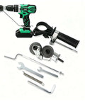 Electric Drill Sheet Metal Cutter Attachment with Pro Grade Titanium Gear Transmission and Heavy Duty High Carbon Steel Hexagon Handle