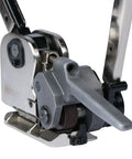 No Sweat Heavy Duty Manual Steel Strapping Tool Latching Half Inch To Three Quarter Inch Bands Without Any Buckles close-up view.