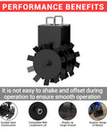 32 Inch Heavy Duty Disc Plow Harrow With Universal 2 Inch Hitch For ATV UTV Tow Behind Adjustable Height Deep Tilling Tool features
