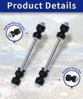 Front Sway Bar End Link Kit For 1999 To 2006 Chevy Silverado 1500 GMC Sierra Avalanche Tahoe Two Piece Includes K80631 K700539 K6428 K8987 Durable Stabilizer Links, pair