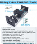 4 Inch Stroke Ball Screw Slide Table With Beefy Double Rail Linear Actuator 100mm Travel 110 Lb Load High Precision C7 Level