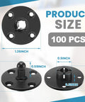 Killer Grip 100 Pack Panel Mounting Clips Built Hella Tough For Boats Rv Walls And Marine Upholstery Heavy duty clips displaying size dimensions.